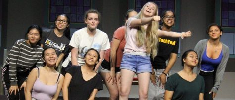 The group of actors for the fall musical,