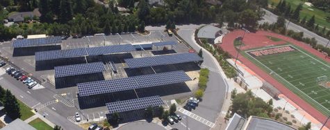 The Fullerton Joint Union High School District has contracted with San Diego-based Borrego Solar Systems Inc. to install solar shade structures like those pictured above in various parking lots at each of the district's school sites. The solar panel-roofed carports will be built on the Sunny Hills High School parking lot near the Performing Arts Center by the middle of 2021. Image posted with permission from Borrego Solar.