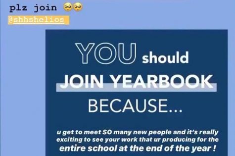 Though the yearbook has used social media to promote its staff application for the next school year in the past, the Sunny Hills Helios adviser has had to rely solely on Instagram posting like this because of COVID-19 pandemic-related school closure since March 16. The deadline to apply has also been extended from March 30 to April 19. Image posted with permission from Anika Madan.