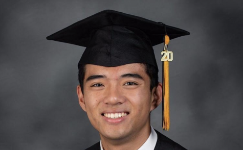 Senior Andrew Tran poses for his senior portrait in early August 2019. Reprinted with permission from Andrew Tran.