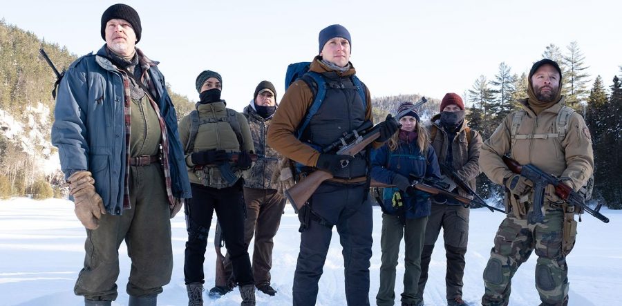 Locked and loaded, the survivalist trainees led by Alain (left) get ready for their next training exercise in Netflixs The Decline. The thriller was released March 27, a few weeks after California Gov. Gavin Newsoms stay-at-home orders to flatten the rate of those testing positive for COVID-19. Image posted with permission from Netflix and photographer Bertrand Calmeau.