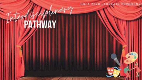 One of the virtual backgrounds used during the May 18 laureate ceremony and held on Zoom honoring the Conservatory of Fine Arts' Class of 2020. Image posted with permission from Brian Wall.