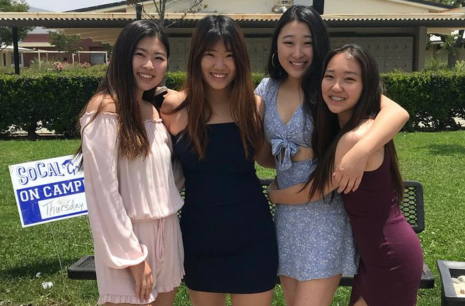 Back+then+a+junior%2C+Class+of+2019%E2%80%99s+Minji+Kim+dresses+up+with+her+peers+to+celebrate+being+the+lone+upperclassmen+on+campus+the+Monday+before+final+exams+start+since+the+seniors+have+finished+their+school+year+and+are+getting+ready+for+graduation.+This+traditional+event%2C+also+known+as+%E2%80%9CJunior+Takeover%2C%E2%80%9D+will+not+be+held+Monday%2C+May+24%2C+because+of+the+coronavirus+pandemic+in+which+many+juniors+are+still+choosing+to+learn+from+home.