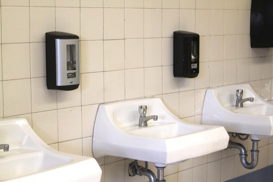 Only one dispenser was stolen in the boys restroom in the 40s wing Sept. 13 as
part of TikToks “devious licks” challenge. School officials estimate the cost to replace it at $350.