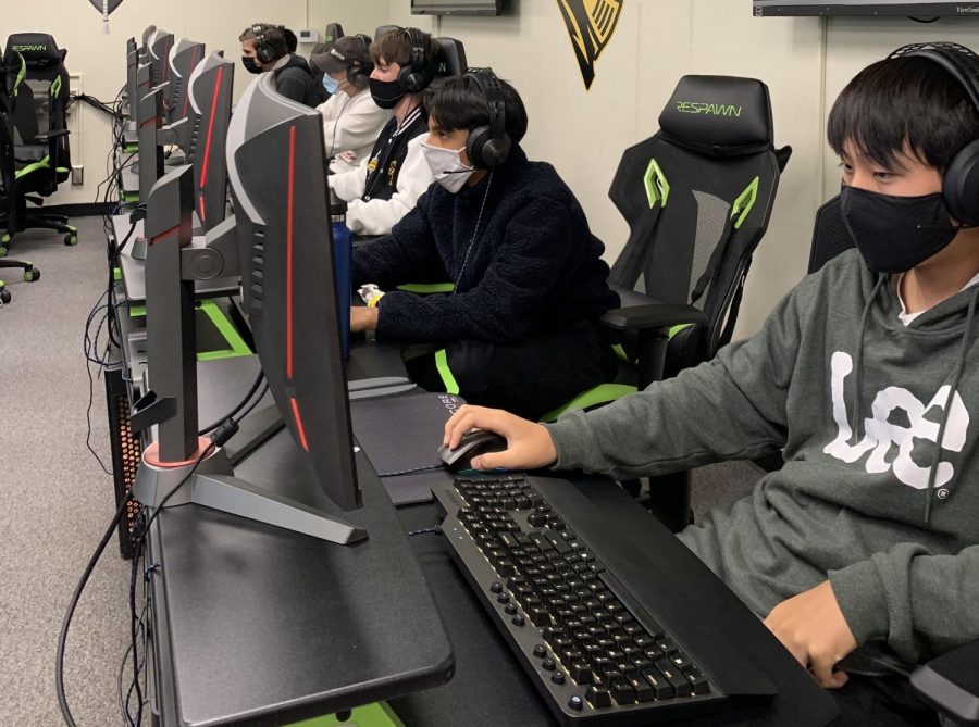 The League of Legends eSports team members play their matches against Arcata High School on Tuesday in Room 42 on Oct. 19.