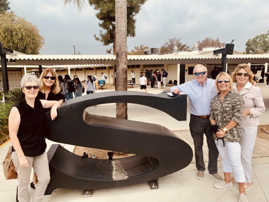 Some Class of 1968 members return to their alma mater to check out the modernized look of the campus, including the giant “S” and “H” in the center of the quad stage. The group of five alumni plan to host a fundraiser starting on Dec. 1 with the hopes of donating benches for students around the campus.