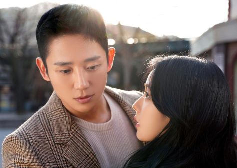 Actor Jung Hae-in (left) plays Lim Su-ho, a North Korean spy who falls in love with the character played by Blackpinks Ji-soo Kim, the first time the singer is acting in a lead role of a series. The 16 episodes of Snowdrop were released Feb. 9 for streaming on Disney+.