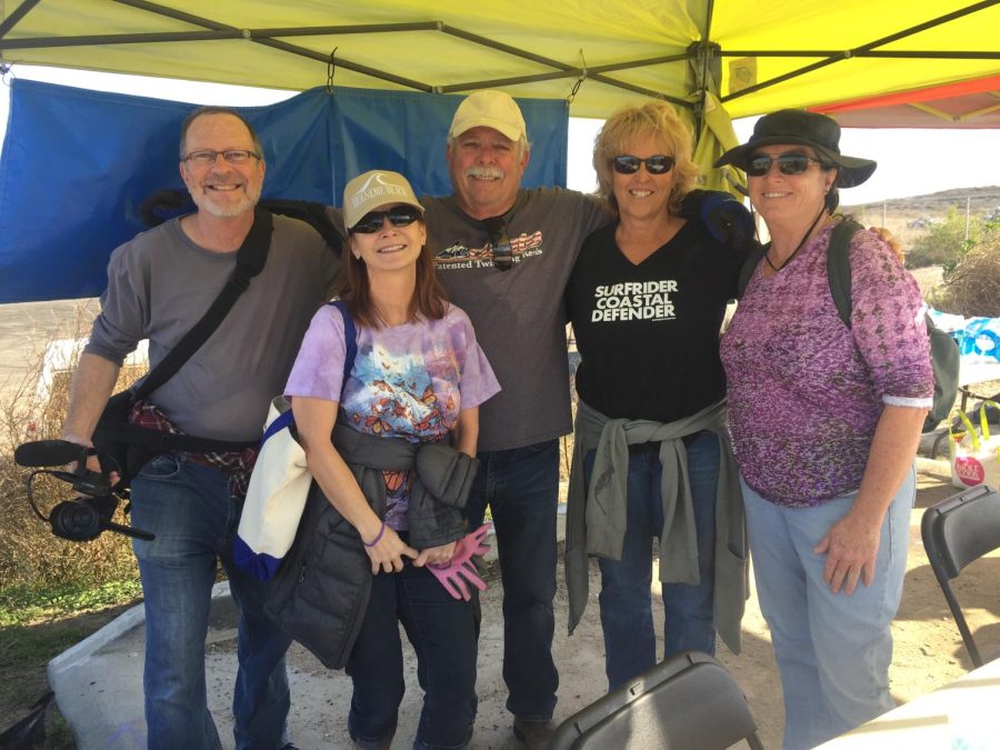 English teacher and environmental activist Christina Zubko (second from left) stands for a picture with other members of her organization, “Friends of Ormond Beach,” during the California Coastal Cleanup  in September 2019 at Santa Monica Bay.