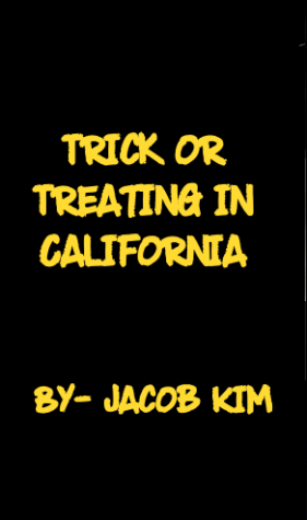 Trick or Treating in California