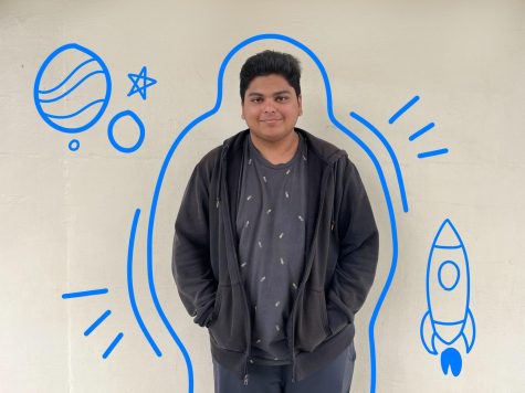 Senior Yash Thaker stands as one of the 18 valedictorians in the Class of 2023. Continuing his academic journey at the University of California, Irvine, Thaker looks forward to exploring space and the universe. (Illustrations by DaHee Kim)
