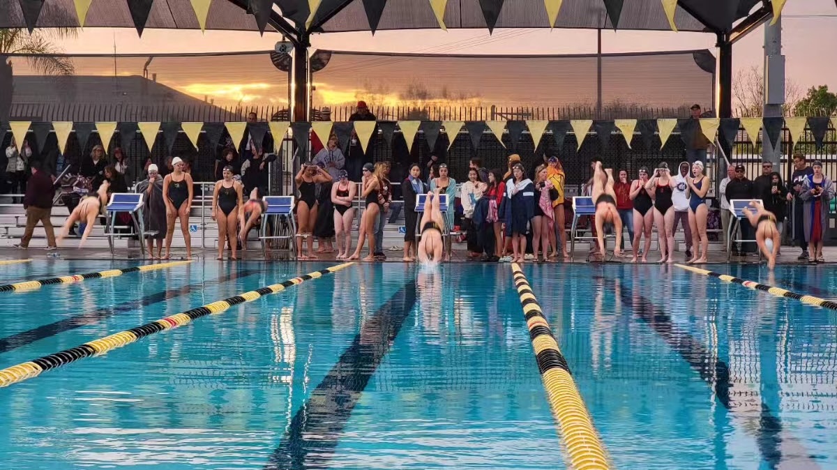 Lady Lancers compete against La Serna High School on Thursday, March 7 at the Sunny Hills pool.
