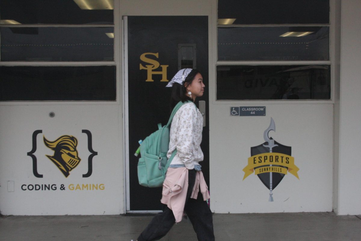 On the opposite side of the AVID sign are the Coding & Gaming (left) and eSports logos – both new additions to the 40s wing. (Image taken by Rachel Yoon)