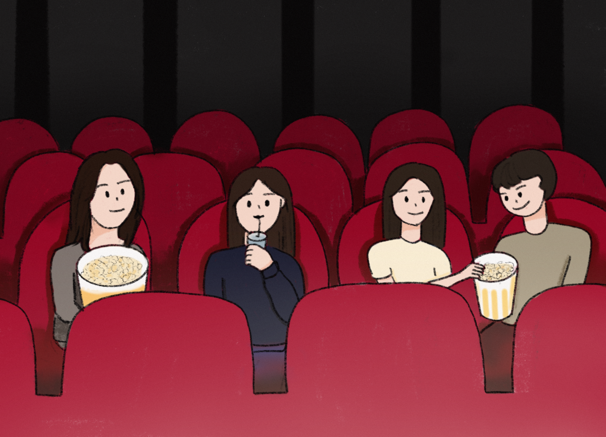 Accolade Spotlight reporter sophomore Kyuwon Han argues that the experience of going to the theater, eating popcorn and sipping on a cold soda far exceeds the use of streaming services to watch movies.