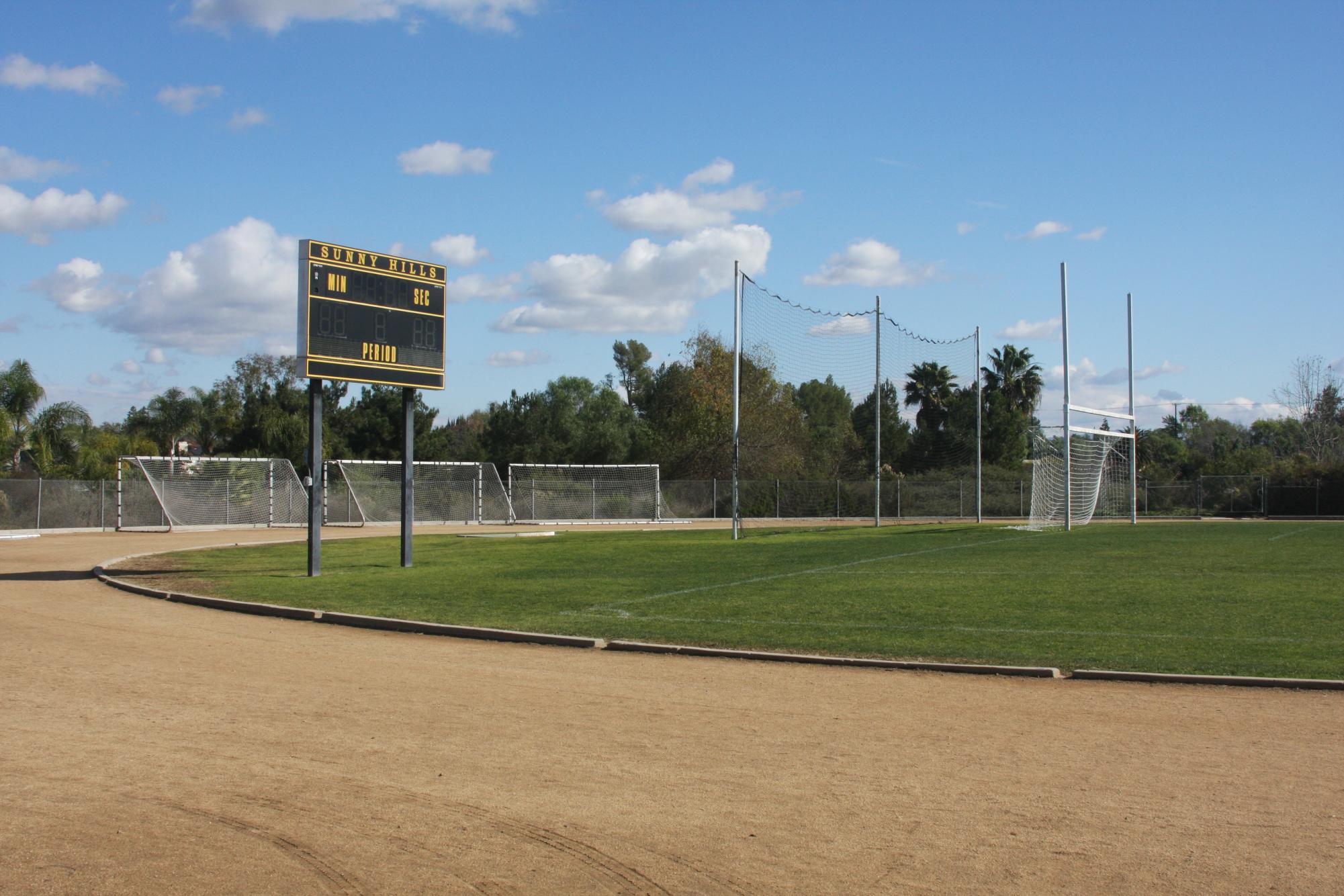 Following the confirmed passage of Bond Measure L, an all-weather track and a turf field will replace the current Sunny Hills dirt track and grass once all environmental suitability screenings and contractor bids are completed.