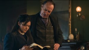 CW's new show, Sherlock and Daughter released Wednesday, April 16 featuring Amelia Rojas, played by Blu Hunt (Inadu, "The Originals") and Sherlock Holmes, played by David Thewlis (Remus Lupin, "Harry Potter and the Prisoner of Azkaban").