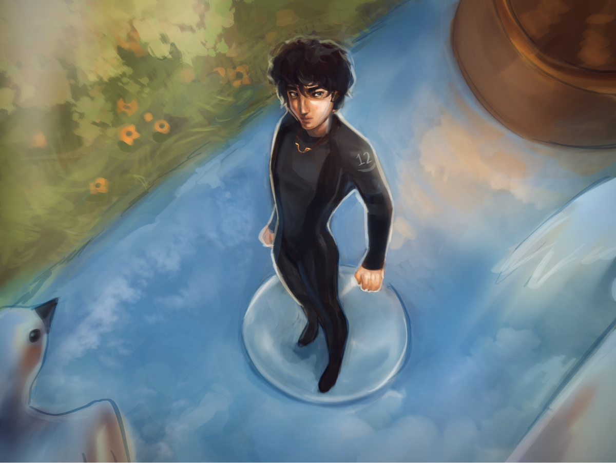 Haymitch Abernathy, main character of Suzanne Collins’ new book Sunrise on the Reaping scans his environment while awaiting the beginning of the 50th Hunger Games.